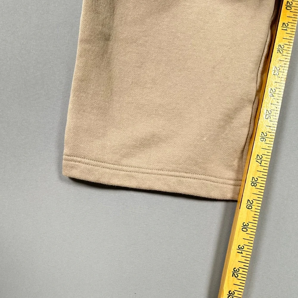 Alo Yoga Accolade Straight Leg Sweatpants Tan Beige Fleece Lounge Pants Small